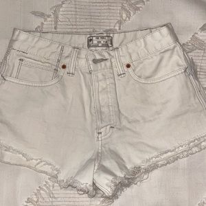 NWT - Free People White Denim Shorts